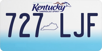 KY license plate 727LJF