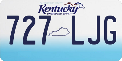 KY license plate 727LJG