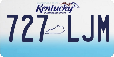 KY license plate 727LJM