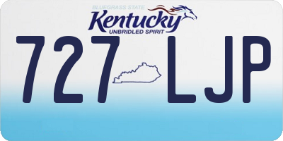 KY license plate 727LJP