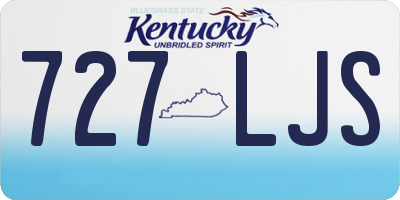 KY license plate 727LJS