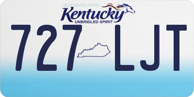 KY license plate 727LJT
