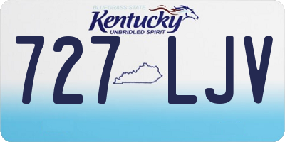 KY license plate 727LJV