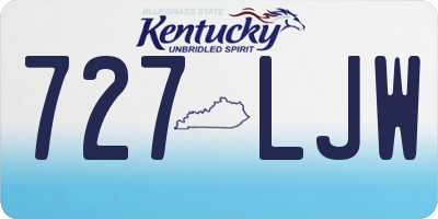 KY license plate 727LJW