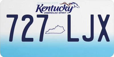 KY license plate 727LJX