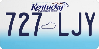 KY license plate 727LJY