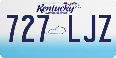 KY license plate 727LJZ