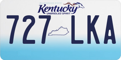 KY license plate 727LKA