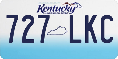 KY license plate 727LKC