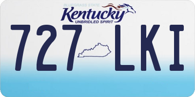 KY license plate 727LKI