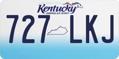 KY license plate 727LKJ