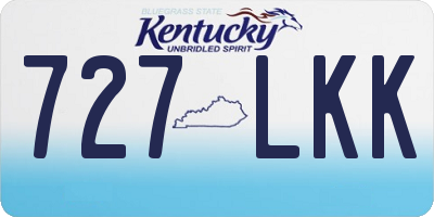 KY license plate 727LKK