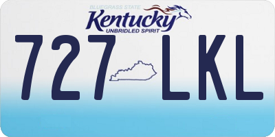 KY license plate 727LKL