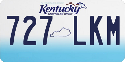 KY license plate 727LKM
