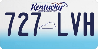 KY license plate 727LVH
