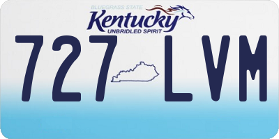 KY license plate 727LVM
