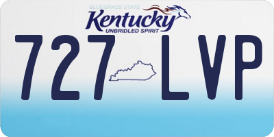 KY license plate 727LVP