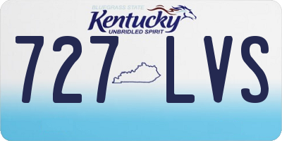 KY license plate 727LVS