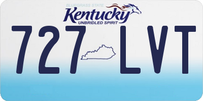 KY license plate 727LVT