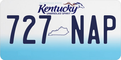 KY license plate 727NAP
