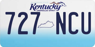 KY license plate 727NCU