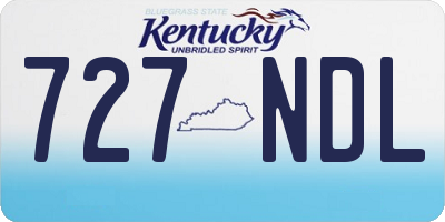 KY license plate 727NDL