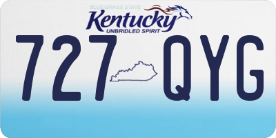 KY license plate 727QYG