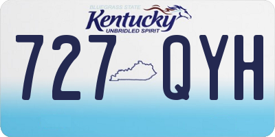 KY license plate 727QYH