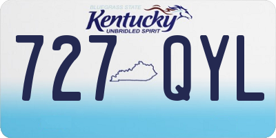 KY license plate 727QYL