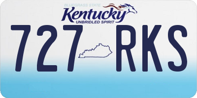KY license plate 727RKS