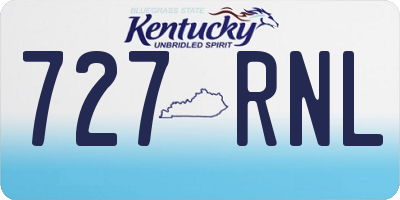 KY license plate 727RNL