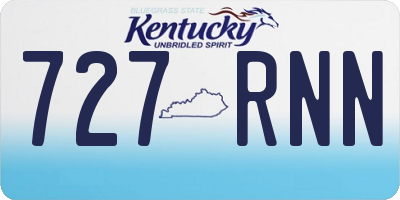 KY license plate 727RNN