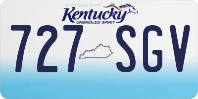 KY license plate 727SGV