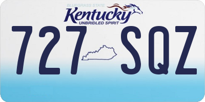 KY license plate 727SQZ