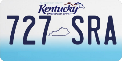 KY license plate 727SRA