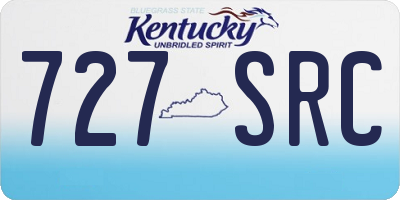 KY license plate 727SRC