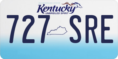 KY license plate 727SRE