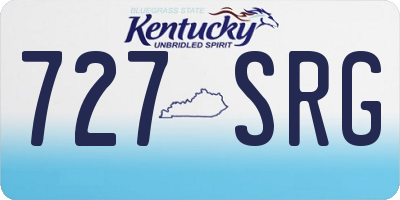 KY license plate 727SRG