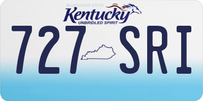 KY license plate 727SRI