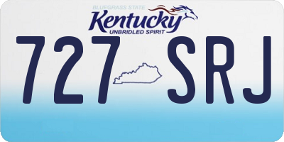 KY license plate 727SRJ