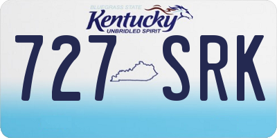 KY license plate 727SRK