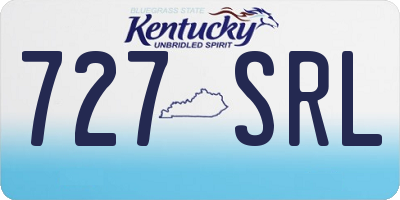 KY license plate 727SRL