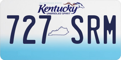 KY license plate 727SRM