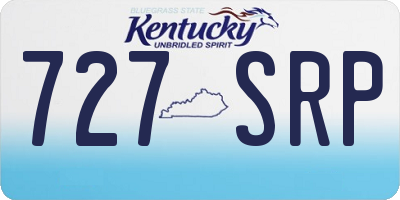 KY license plate 727SRP