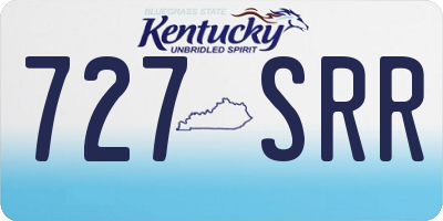KY license plate 727SRR