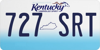 KY license plate 727SRT