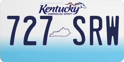 KY license plate 727SRW