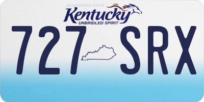 KY license plate 727SRX