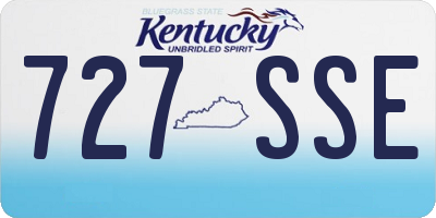 KY license plate 727SSE