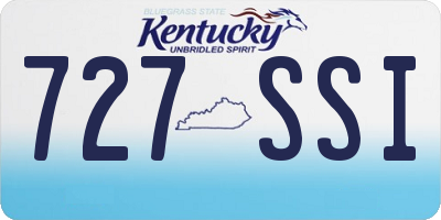KY license plate 727SSI